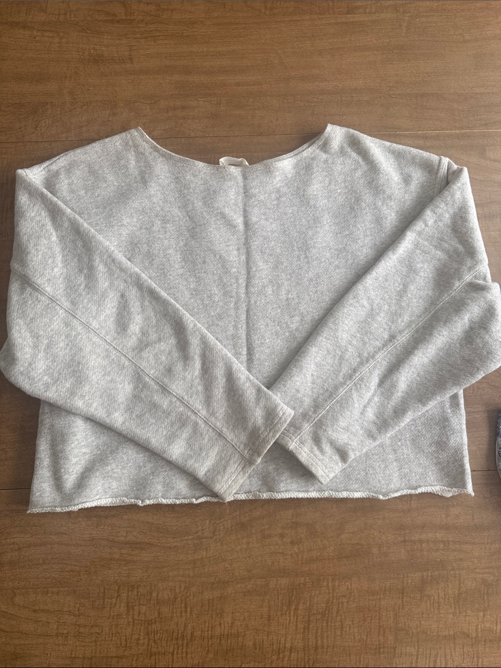 American Vintage Light Gray Knit Label Sweatshirt